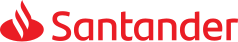 logo banco santander chile letras color rojo fondo transparente