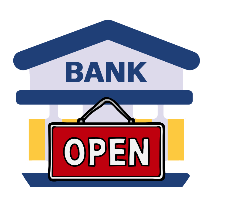 icono del horario de apertura de los bancos