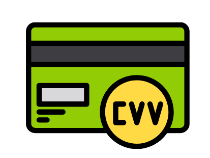 icono de tarjeta verde mostrando que es un cvv