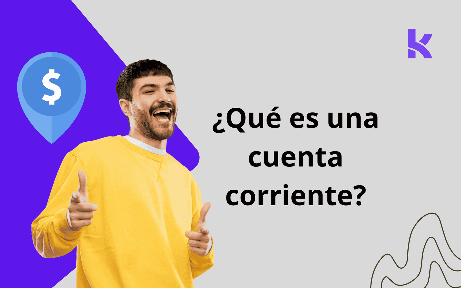Hombre contento porque descubrió que es una cuenta corriente