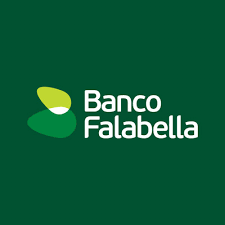 logo de el banco falabella cuenta corriente con letras blancas y fondo color verde