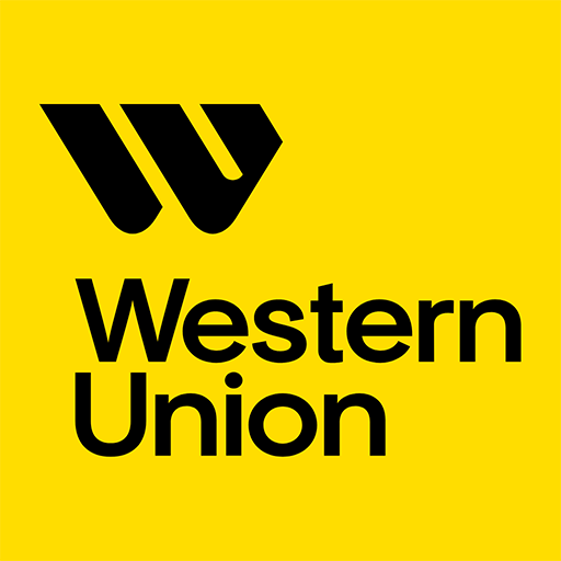 logo de western union con letras negras y fondo amarillo 