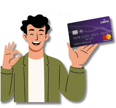 chico kroop preguntandose que es una tarjeta corona